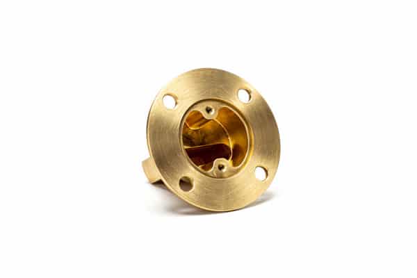 Brass flange, bored and faced
